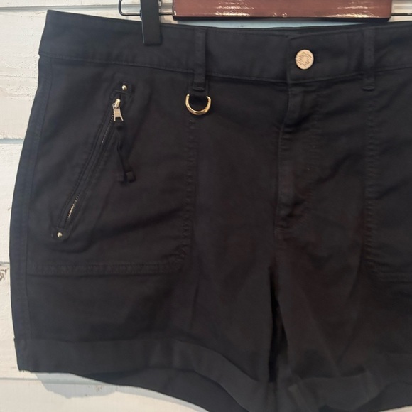White House Black Market Black Cargo Shorts with Tailored Fit - Picture 9 of 15